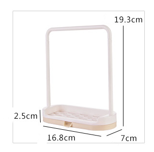 Kitchen Counter Storage Rack for Dish Towels and Cloths