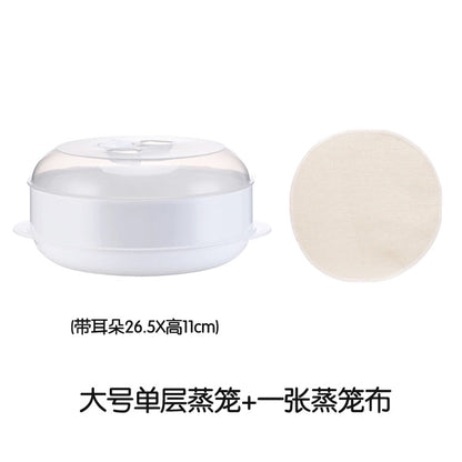 Microwave Rice Steamer Container with Multi-Layer Design