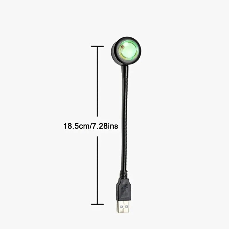 Energy Efficient Sunset Lamp with 7 Color LED Lighting