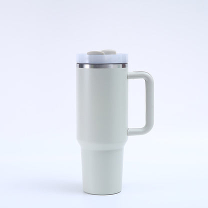 1200ML Insulated Travel Mug with Handle and Straw