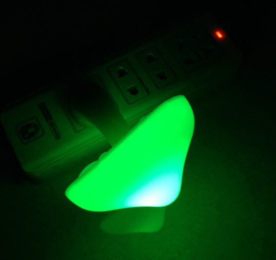 Light-Controlled Colorful Mushroom Night Light Lamp