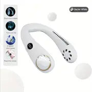 Portable LED Neck Fan for Summer Comfort and Coolness