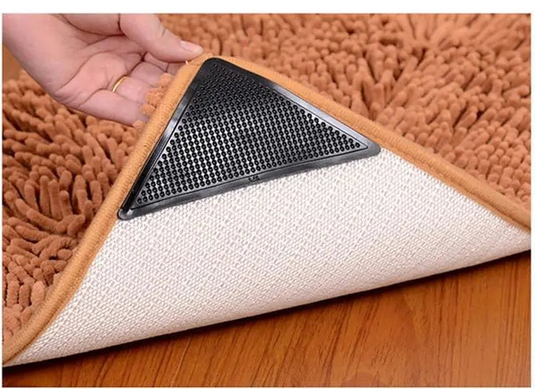 Triangle Rug Grippers - Non-Slip Double-Sided Stickers
