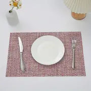 4 PVC Table Mats - Washable, Waterproof, Non-Slip