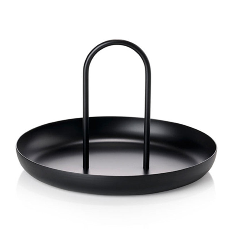 Nordic Modern Round Handle Tray for Storage and Decor