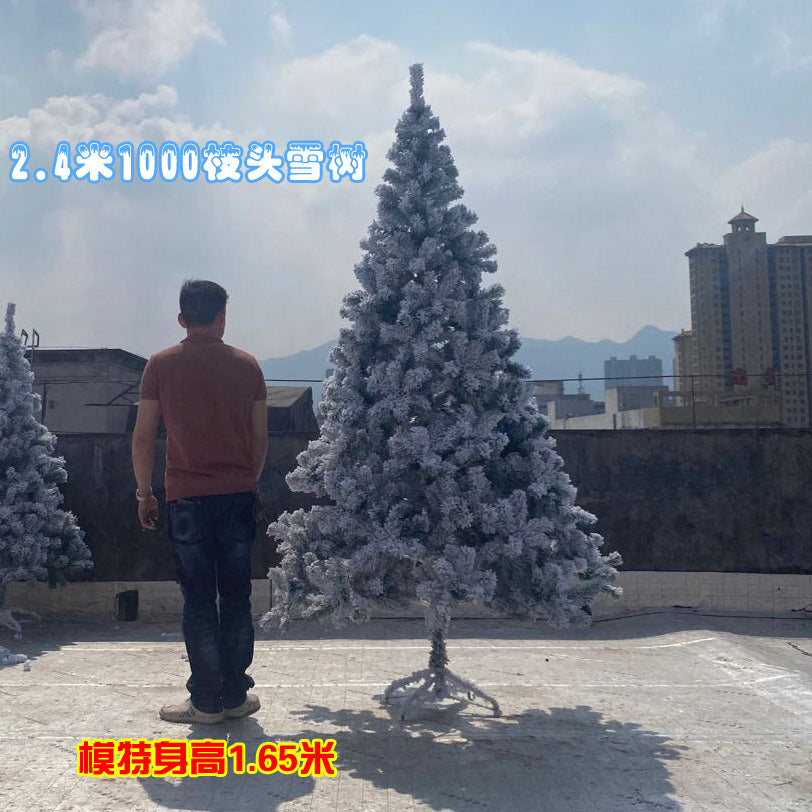 High-Quality White Artificial Snow Christmas Tree
