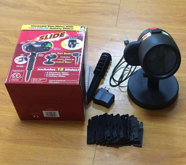 Card Slot Projector Light, Snowflake Laser Light, Waterproof Lawn Light