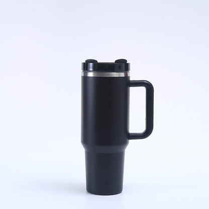 1200ML Insulated Travel Mug with Handle and Straw