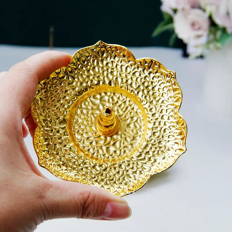 Floral Incense Burner Tray for Aromatic Home Decor