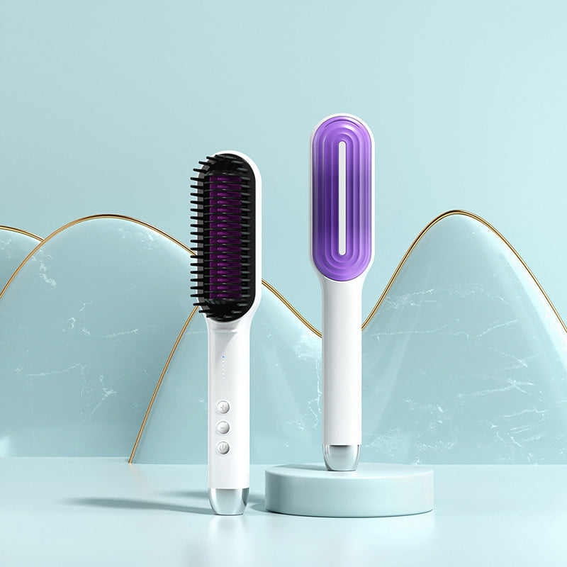 New Ionic Hair Straightening Brush and Curler Combo
