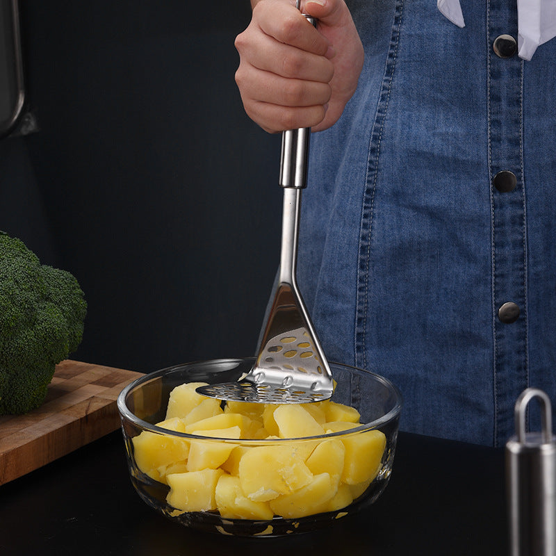 Wholesale Premium Stainless Steel Manual Potato Masher Tool for Effortless Food Preparation, Heavy-Duty Kitchen Mashing Utensil for Mashed Potatoes, Vegetables, Fruits, Homemade Baby Food, and Everyday Cooking