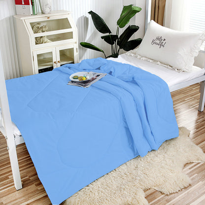 Green Summer Quilt for Dorms and Training (Cotton, Single)