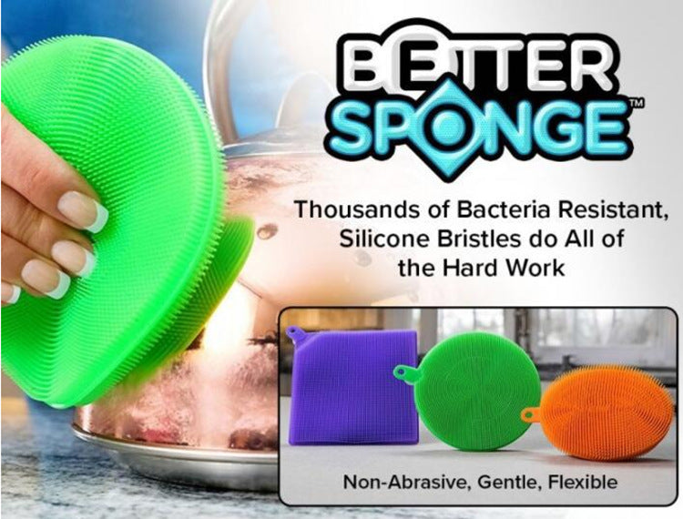 Better Sponge Silicone Dishcloth for Cleaning Pots