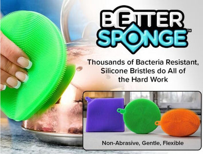 Better Sponge Silicone Dishcloth for Cleaning Pots