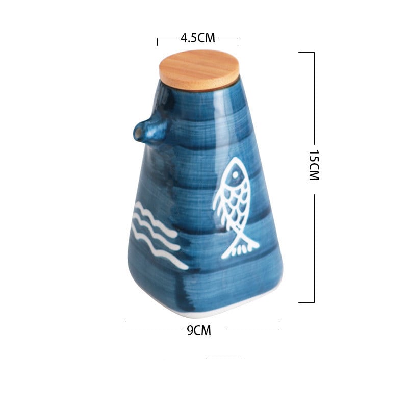 Ceramic Seasoning Pot for Soy Sauce and Vinegar
