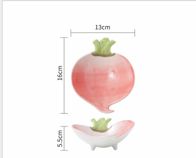 Cute Japanese Ceramic Snack Plates for Home Use