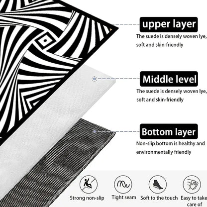 3D Pattern Glare Effect Carpet for Living Room/Bedroom