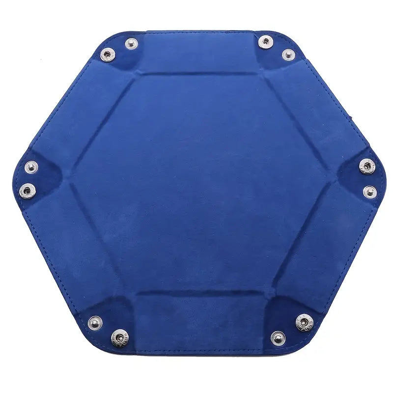 Hexagon Velvet Dice Tray and Foldable Storage Box