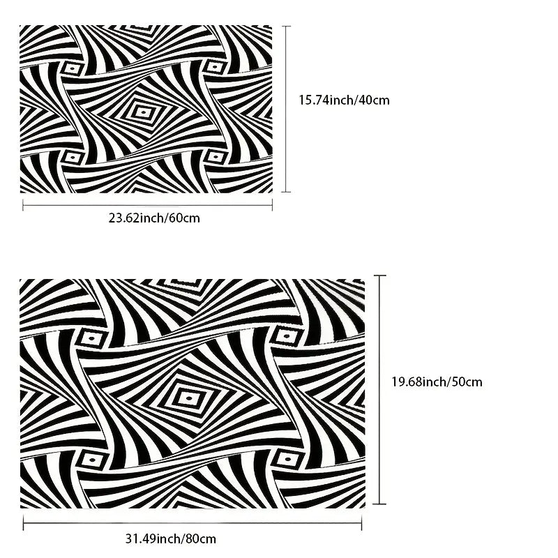 3D Pattern Glare Effect Carpet for Living Room/Bedroom