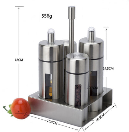 304 Stainless Steel Four-Head Spice Dispenser