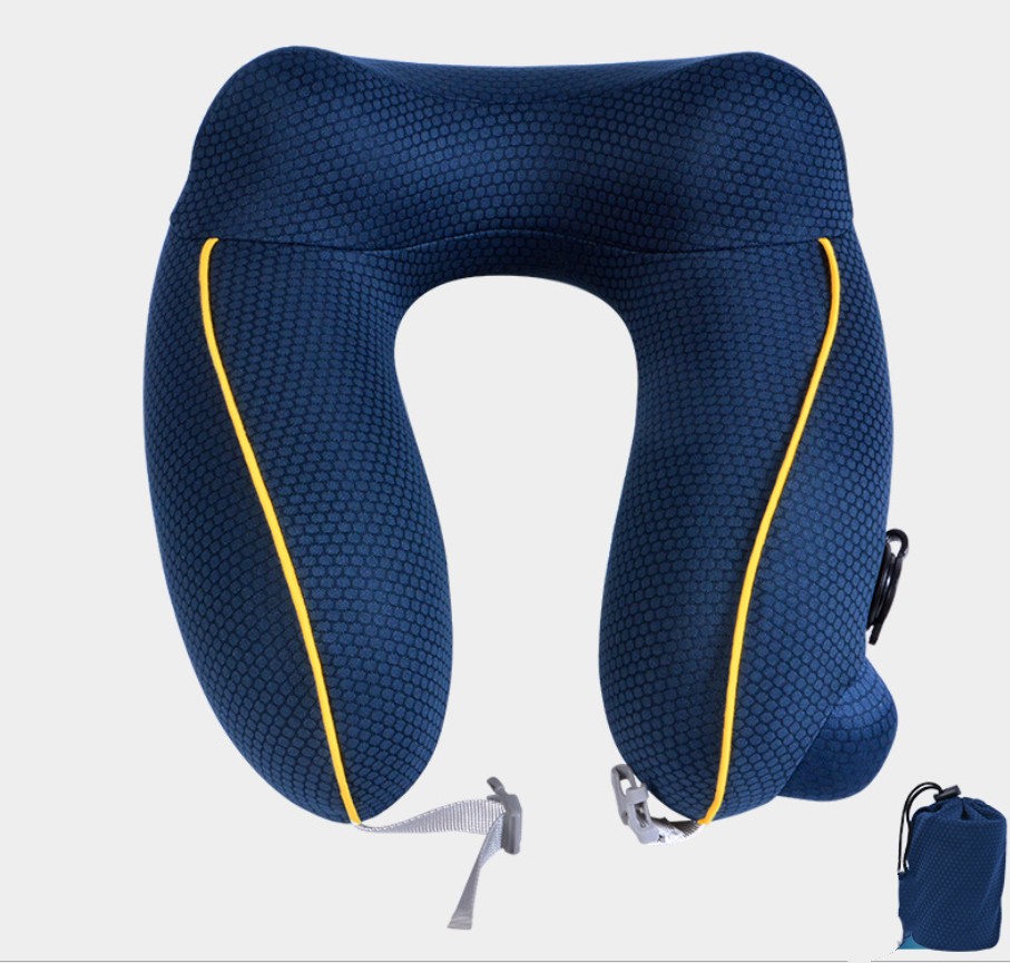 Inflatable U-Shaped Neck Travel Pillow