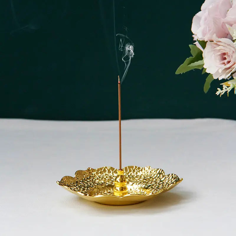 Floral Incense Burner Tray for Aromatic Home Decor