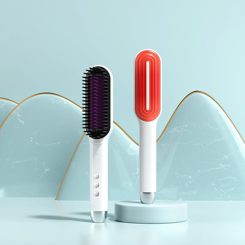 New Ionic Hair Straightening Brush and Curler Combo