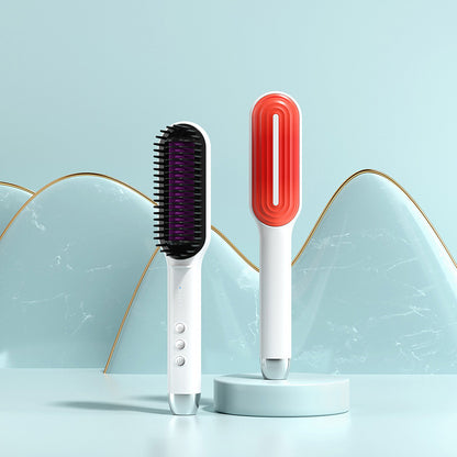 New Ionic Hair Straightening Brush and Curler Combo