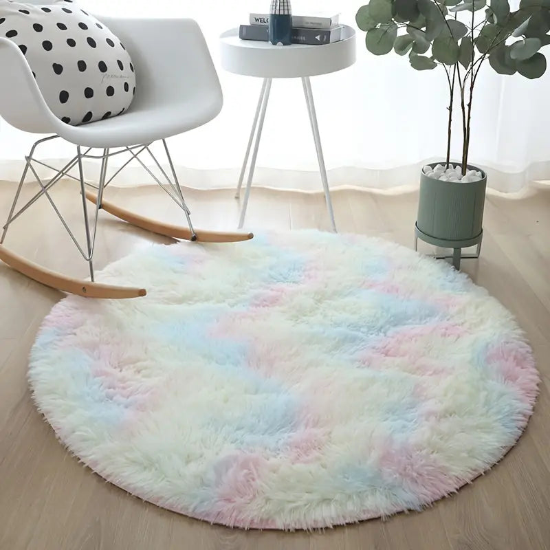 Simple Round Thickened Carpet for Home Living Room