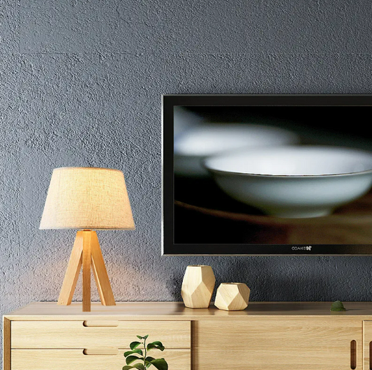 Wooden Tripod Lamp