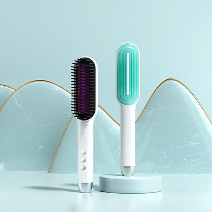New Ionic Hair Straightening Brush and Curler Combo