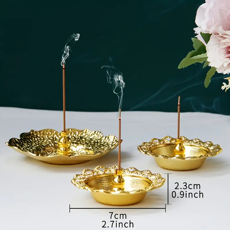 Floral Incense Burner Tray for Aromatic Home Decor