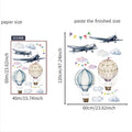 Cartoon Hot Air Balloon Wall Stickers for Kids' Room
