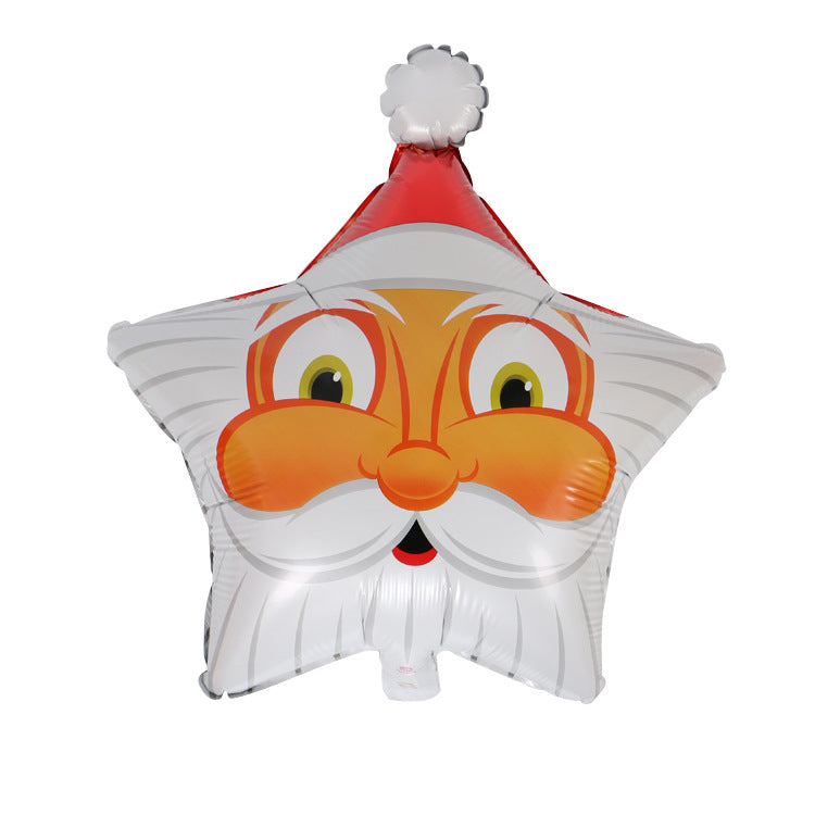 Santa Balloon - Christmas Party Aluminum Foil Decoration