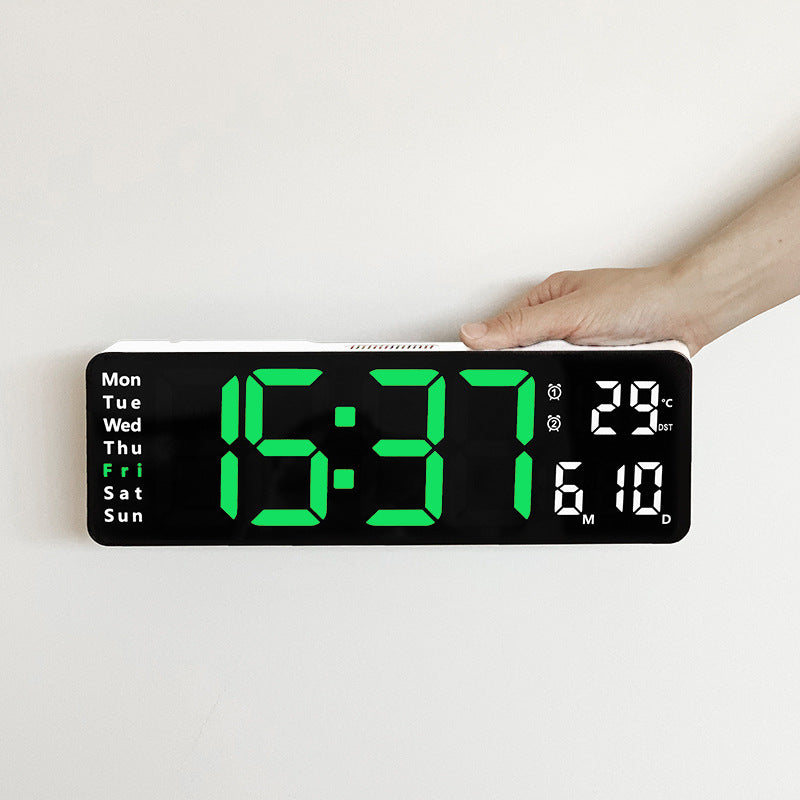 13-Inch Simple Dual-Use Wall Clock with Big Display