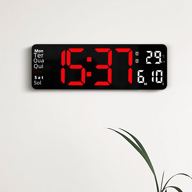 13-Inch Simple Dual-Use Wall Clock with Big Display
