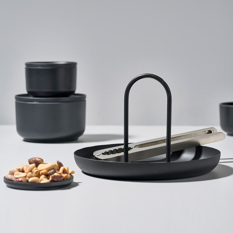 Nordic Modern Round Handle Tray for Storage and Decor