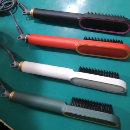New Ionic Hair Straightening Brush and Curler Combo