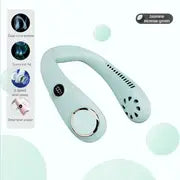 Portable LED Neck Fan for Summer Comfort and Coolness