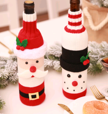 Christmas Wine Bottle Covers