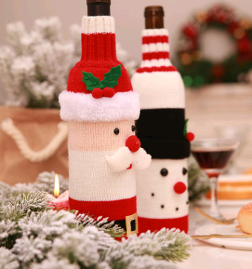 Christmas Wine Bottle Covers