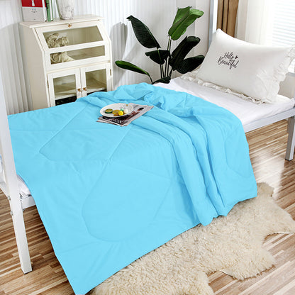 Green Summer Quilt for Dorms and Training (Cotton, Single)