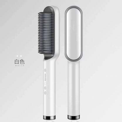 New Ionic Hair Straightening Brush and Curler Combo