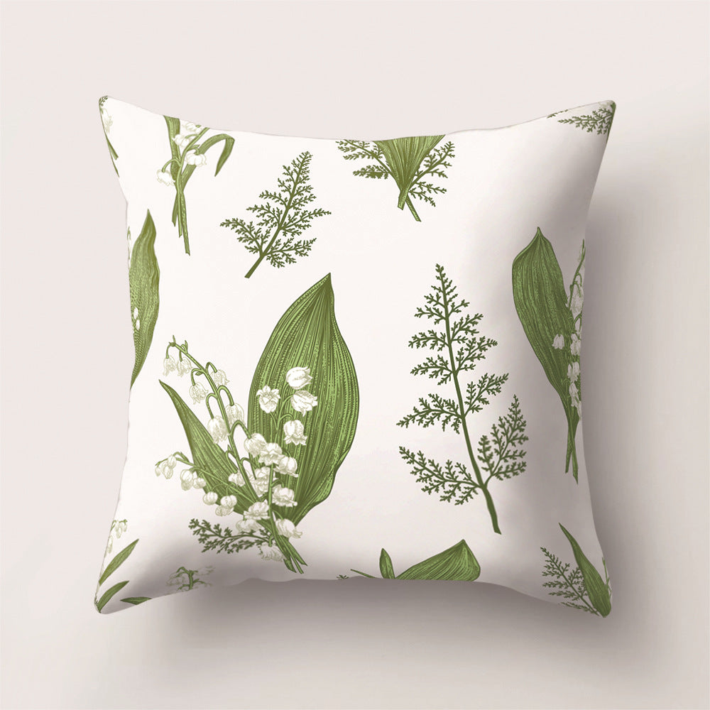 Tropical Rainforest Leaf Animal Print Cushion Cover
