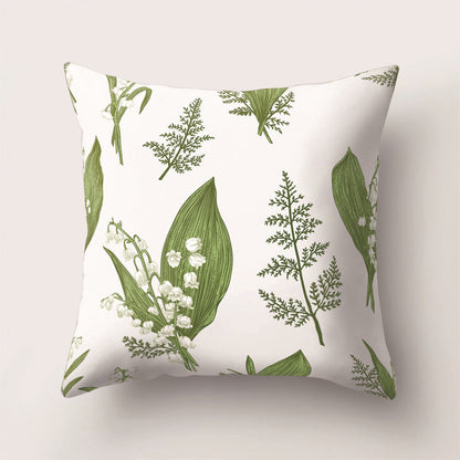 Tropical Rainforest Leaf Animal Print Cushion Cover