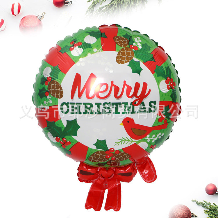 Santa Balloon - Christmas Party Aluminum Foil Decoration