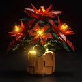 BrickBling Light Compatible with Lego Icons Poinsettia Flower Décor LED Lighting Compatible with Lego 10370 (No Model Set)