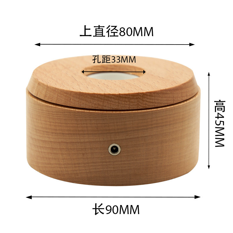 Crystal LED Rotating Multi-Mode Lamp with USB Base
