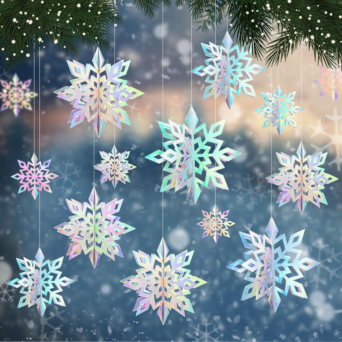 Christmas Snowflake Hanging Decoration for Parties