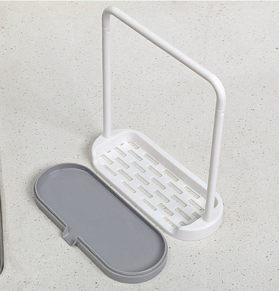 Kitchen Counter Storage Rack for Dish Towels and Cloths
